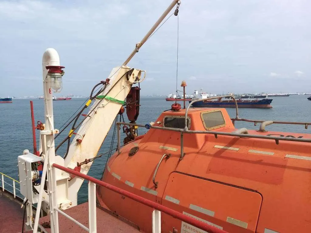 Life boat davit & winch